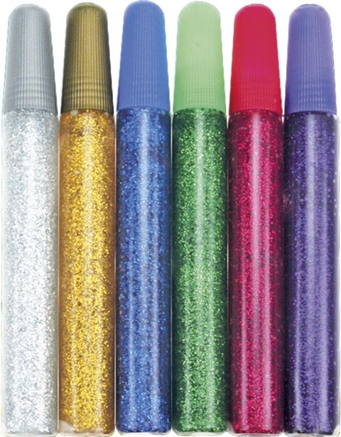 Klej w płynie Craft-Fun Series z brokatem 6 kolorów 15,5ml Titanum