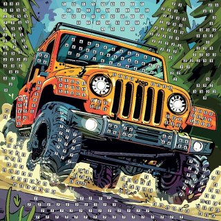 Mozaika auto terenowe Fun&Joy