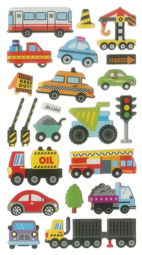 Naklejka (nalepka) Craft-Fun Series Pojazdy wypukłe Titanum (JN-U044)