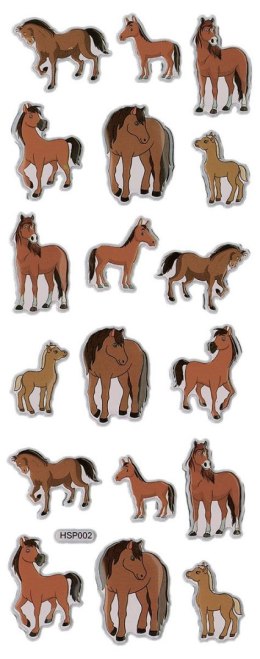 Naklejka (nalepka) Craft-Fun Series wypukła miękka konie kreskówkowe Titanum (HSP02)
