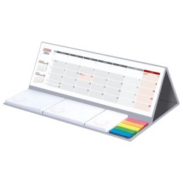 Kalendarz biurkowy MAXI biurkowy z notesem 309mm x 99mm Wydawnictwo Wokół Nas (KB 062 B SZARY)