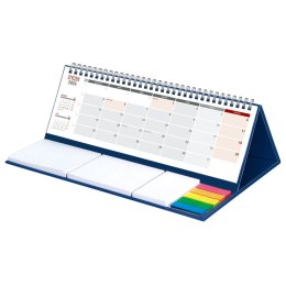 Kalendarz biurkowy MAXI biurkowy z notesem,SPIRALOWANY 315mm x 192mm Wydawnictwo Wokół Nas (KB 053 B GRANATOWY)