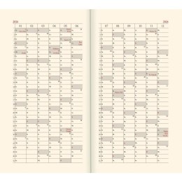 Kalendarz książkowy (terminarz) A6 Lucrum (TS11)