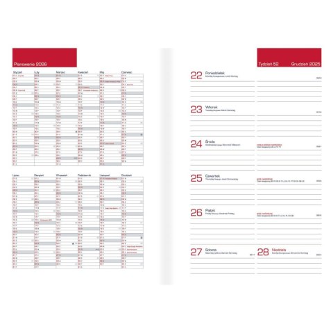 Kalendarz książkowy (terminarz) FROM 100mm x 150mm Oxford (400204133)