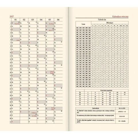 Kalendarz książkowy (terminarz) złoty A6 Lucrum (TR złoty)