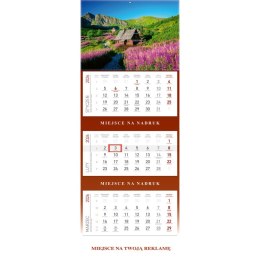 Kalendarz ścienny plecki szare HALA GĄSIENICOWA 297mm x 210mm Wydawnictwo Wokół Nas (KS055B)