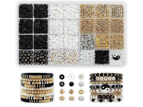 Koraliki dla dziewczynki zestaw do robienia bransoletek Adar (625655)