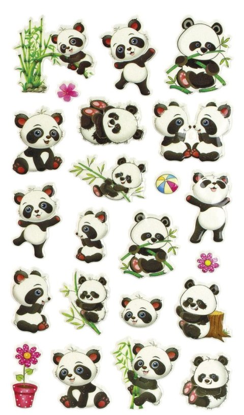 Naklejka (nalepka) Craft-Fun Series Panda wypukłe Titanum (JN-U038)
