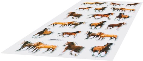 Naklejka (nalepka) Craft-Fun Series wypukła miękka konie kreskówkowe Titanum (HSP01)