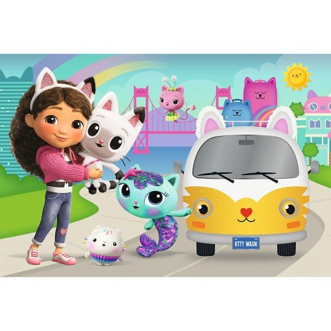 Puzzle Gabby Gabby i kocie przygody 60 el. Trefl (17415)