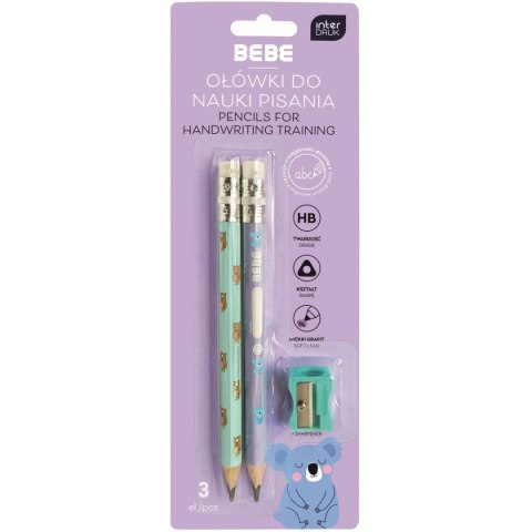 Zestaw piśmienniczy BEBE KIDS 2 szt jumbo + temerówka Bebe