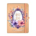 Kalendarz książkowy (terminarz) 2026 KRAFT TNS A5 Antra (LUSTRO)