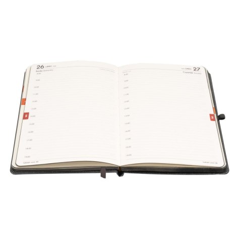 Kalendarz książkowy (terminarz) BLACK/BLACK 2026 A5 Antra (A5 DNS)