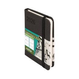 Kalendarz książkowy (terminarz) CZARNY AVANGARDA A7 Antra (2026)