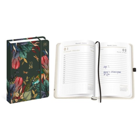 Kalendarz książkowy (terminarz) DZIENNY A5 Interdruk (METAL SAVAGE)