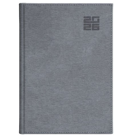 Kalendarz książkowy (terminarz) SREBRNY aluminium TYGODNIOWY Z NOTESEM A5 (237 A5TNB)