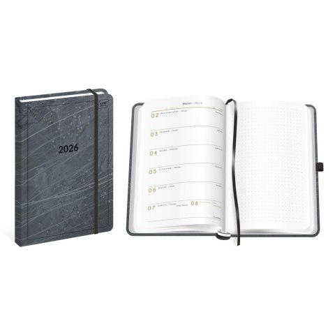 Kalendarz książkowy (terminarz) STONE mat+uv A5 Interdruk (192K)