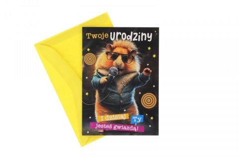 Kartka składana B6 Pan Dragon (B6 HOLO)