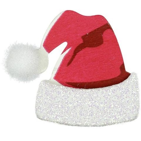 Naklejka (nalepka) Craft-Fun Series papierowe czapki Mikołaja z pomponem Titanum (176646)