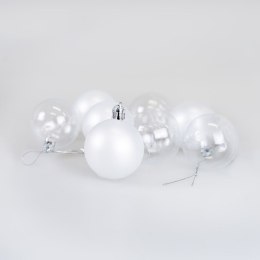 Bombki Zestaw bombek transparentnych (8 szt.) - perłowe Arpex (BN6552PER-6149)