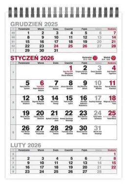 Kalendarz biurkowy Trójdzielny pionowy 145mm x 210mm Pan Kalendarzyk (KBA5-TR)