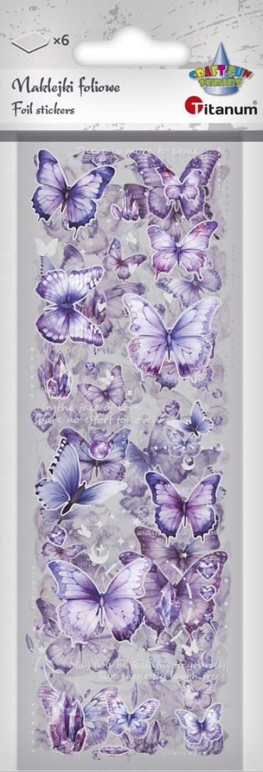 Naklejka (nalepka) Craft-Fun Series Naklejki foliowe 6 plansz Titanum (25YZ015)