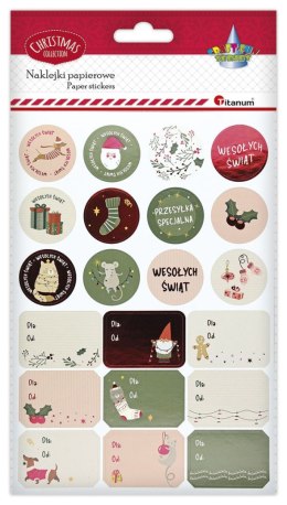 Naklejka (nalepka) Craft-Fun Series okrągłe, etykiety prezentowe Titanum (25CY0424-15)