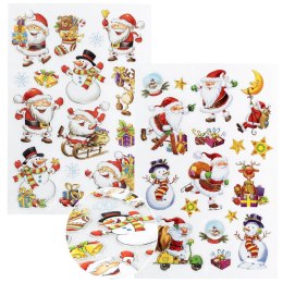 Naklejki świąteczne wesoły Mikołaj Arpex (NR5838)