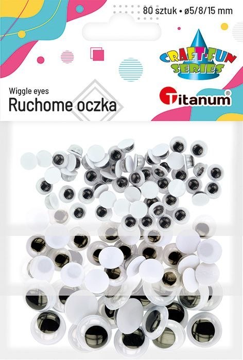 Oczka Craft-Fun Series 5/8/25mm 80 szt Titanum (MTHYJ-3P2)