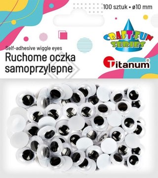 Oczka Craft-Fun Series samoprzylepne 10mm 100 szt Titanum