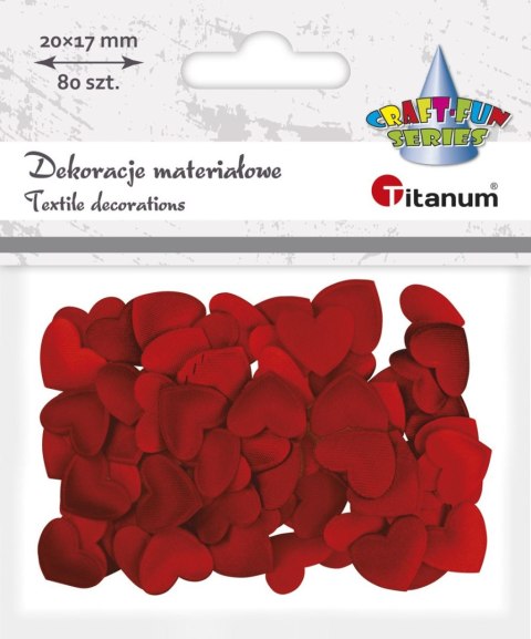 Ozdoba materiałowa Craft-Fun Series serca Titanum (BY002R)
