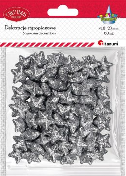 Ozdoba styropianowa Craft-Fun Series gwiazdki Titanum (23YX0326-3(SILVER))