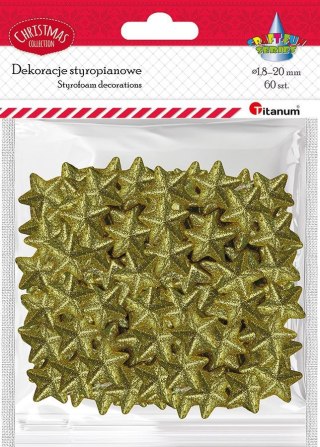 Ozdoba styropianowa Craft-Fun Series gwiazdki Titanum (23YX0326-3(gold))