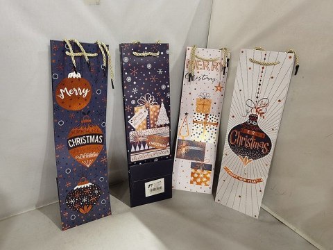 Torba prezentowa świąteczna na butelkę Adar (624740)