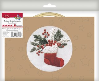 Zestaw kreatywny Craft-Fun Series Zestaw do haftowania - świąteczna skarpeta Titanum (25YY0512(1-6#))
