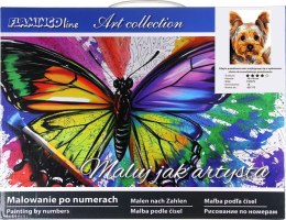 Zestaw kreatywny Malowanie po numerach 30x40cm York Flamingo Line (FSY279)