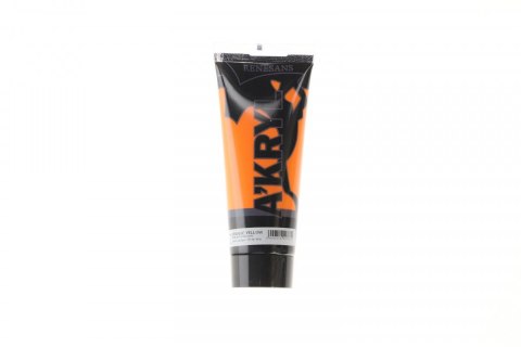 Farba akrylowa Żółta pomarańczowa kolor: yellow 14,6ml Renesans (07)