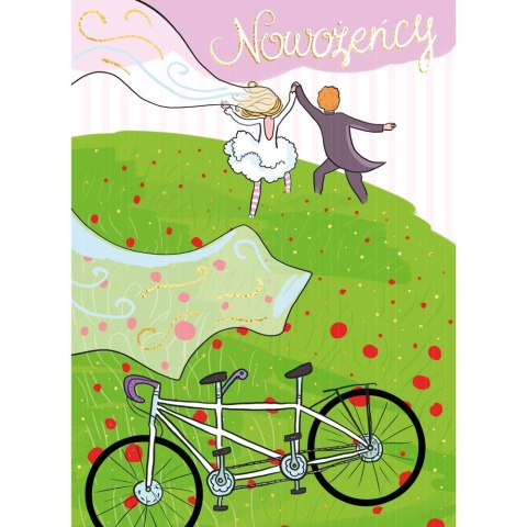 Kartka składana KARNET B6 Ślub UCIEKAJACA PARA B6 Henry (5907465665285)