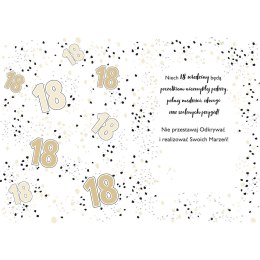 Kartka składana Karnet A5 18 GLAMOUR WHITE A5 Henry (5905701485741)