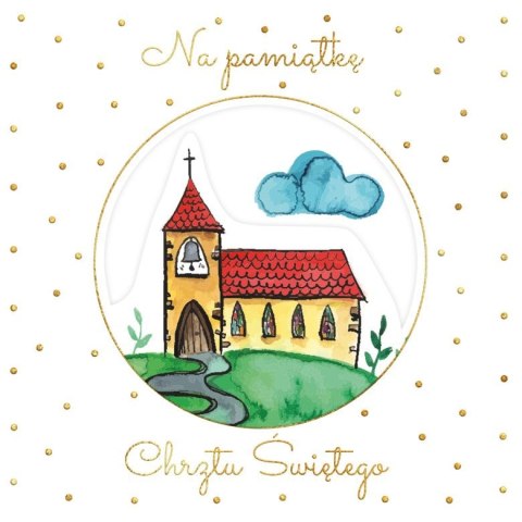 Kartka składana chrzest kościółek kw Henry (5907465665988)