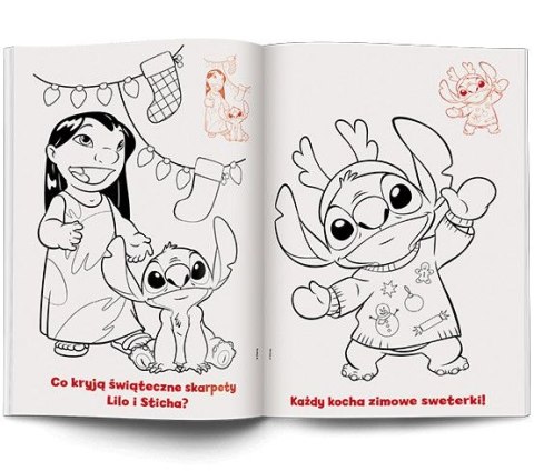 Książka dla dzieci Disney Stich. Kolorowanka z Naklejkami Ameet (NA-9137)