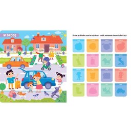 Książka dla dzieci W podróży. Książeczka z okienkami. 100 okienek - 100 słów Aksjomat