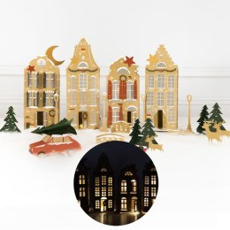 Ozdoba świąteczna Świąteczne domki DIY (z lampkami LED i markerem) Arpex (BP7320)