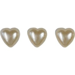 Perełki Craft-Fun Series samoprzylepne perełki serca białe Titanum