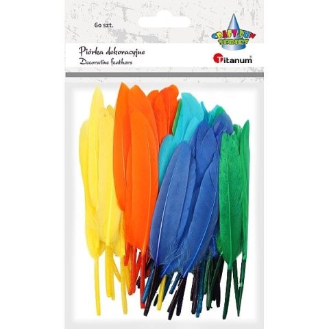 Piórka Craft-Fun Series mix 60 szt Titanum (16079L)