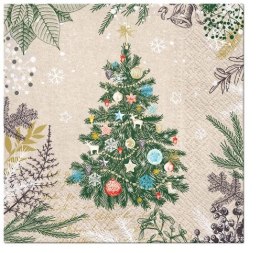 Serwetki Lunch BN beżowy papier [mm:] 330x330 Paw (SDLE021800)