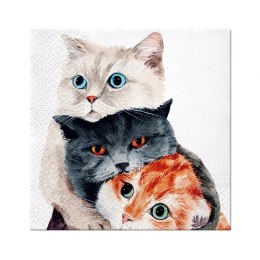 Serwetki Lunch Better Together mix nadruk bibuła [mm:] 330x330 Paw (SDL131500)