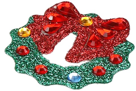 Kryształki Craft-Fun Series Wianki bożonarodzeniowe czerwono-zielony Titanum (DIY-CH-12(106))