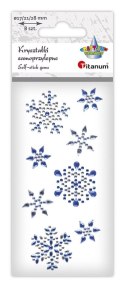 Kryształki Craft-Fun Series płatki śniegu niebieskie Titanum (25MH0326)