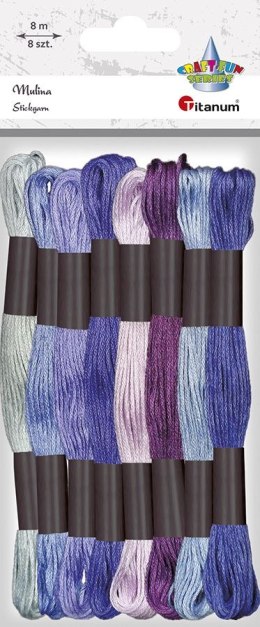 Mulina Craft-Fun Series tonacja fioletowa 8 kol. Titanum (21DT0514-3)